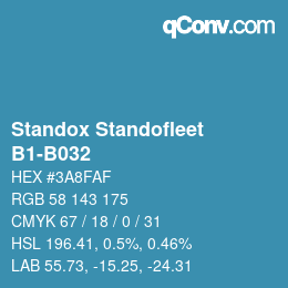 Code couleur: Standox Standofleet - B1-B032 | qconv.com