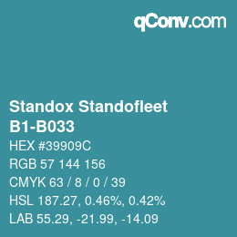 Código de color: Standox Standofleet - B1-B033 | qconv.com