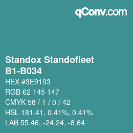 Code couleur: Standox Standofleet - B1-B034 | qconv.com