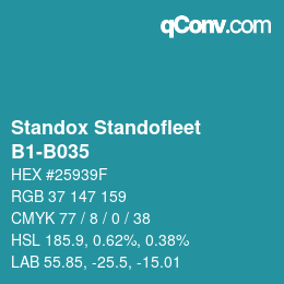 Código de color: Standox Standofleet - B1-B035 | qconv.com