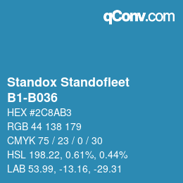 Code couleur: Standox Standofleet - B1-B036 | qconv.com