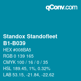 Farbcode: Standox Standofleet - B1-B039 | qconv.com