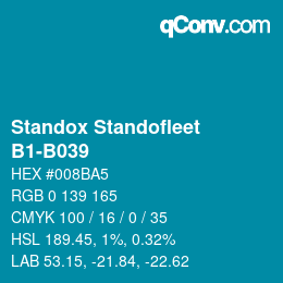 Code couleur: Standox Standofleet - B1-B039 | qconv.com