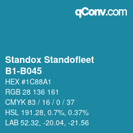 Code couleur: Standox Standofleet - B1-B045 | qconv.com