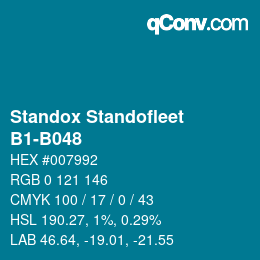 Código de color: Standox Standofleet - B1-B048 | qconv.com