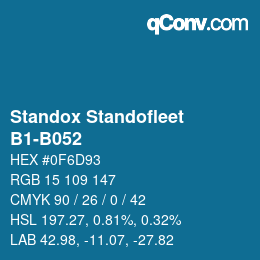 Código de color: Standox Standofleet - B1-B052 | qconv.com