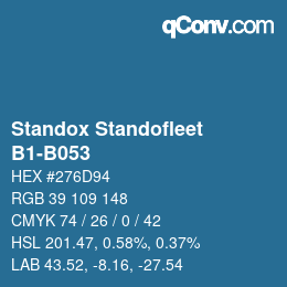 カラーコード: Standox Standofleet - B1-B053 | qconv.com