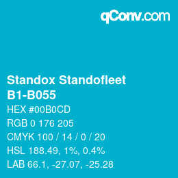 Código de color: Standox Standofleet - B1-B055 | qconv.com