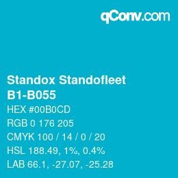 カラーコード: Standox Standofleet - B1-B055 | qconv.com