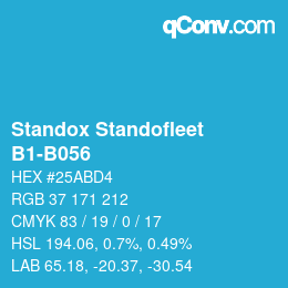 颜色代码: Standox Standofleet - B1-B056 | qconv.com