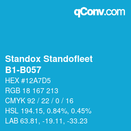 Code couleur: Standox Standofleet - B1-B057 | qconv.com