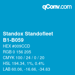 Code couleur: Standox Standofleet - B1-B059 | qconv.com