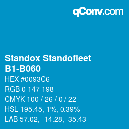 Código de color: Standox Standofleet - B1-B060 | qconv.com