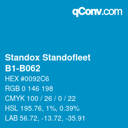 Código de color: Standox Standofleet - B1-B062 | qconv.com