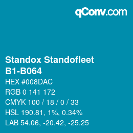 Código de color: Standox Standofleet - B1-B064 | qconv.com