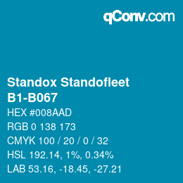Código de color: Standox Standofleet - B1-B067 | qconv.com