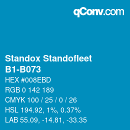 カラーコード: Standox Standofleet - B1-B073 | qconv.com