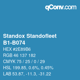 Código de color: Standox Standofleet - B1-B074 | qconv.com