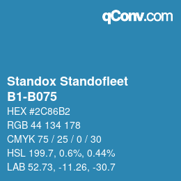 Código de color: Standox Standofleet - B1-B075 | qconv.com