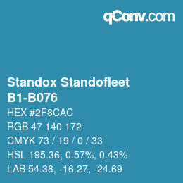 Farbcode: Standox Standofleet - B1-B076 | qconv.com