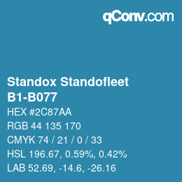 Farbcode: Standox Standofleet - B1-B077 | qconv.com