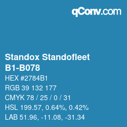 Código de color: Standox Standofleet - B1-B078 | qconv.com