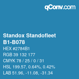 Code couleur: Standox Standofleet - B1-B078 | qconv.com