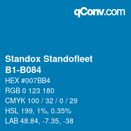 Farbcode: Standox Standofleet - B1-B084 | qconv.com