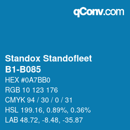 Code couleur: Standox Standofleet - B1-B085 | qconv.com