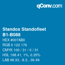 Código de color: Standox Standofleet - B1-B088 | qconv.com