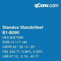 Código de color: Standox Standofleet - B1-B090 | qconv.com