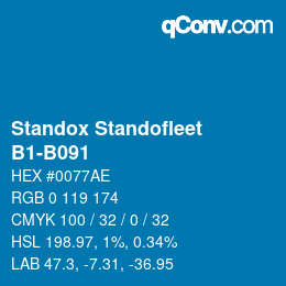 Code couleur: Standox Standofleet - B1-B091 | qconv.com