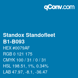 Farbcode: Standox Standofleet - B1-B093 | qconv.com