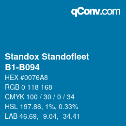 Código de color: Standox Standofleet - B1-B094 | qconv.com