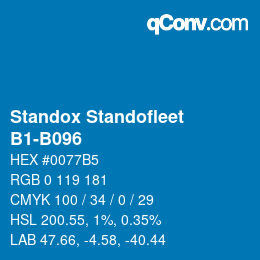 Farbcode: Standox Standofleet - B1-B096 | qconv.com