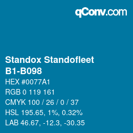 Farbcode: Standox Standofleet - B1-B098 | qconv.com