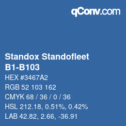 カラーコード: Standox Standofleet - B1-B103 | qconv.com