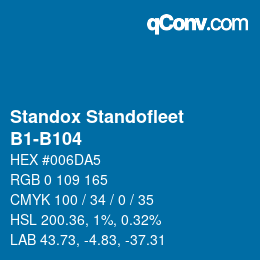 Farbcode: Standox Standofleet - B1-B104 | qconv.com