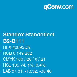 Code couleur: Standox Standofleet - B2-B111 | qconv.com