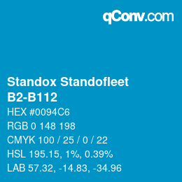 Code couleur: Standox Standofleet - B2-B112 | qconv.com