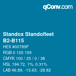 Código de color: Standox Standofleet - B2-B115 | qconv.com