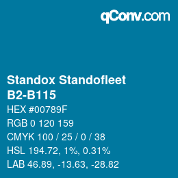 Código de color: Standox Standofleet - B2-B115 | qconv.com