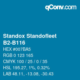 Farbcode: Standox Standofleet - B2-B116 | qconv.com