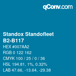 Farbcode: Standox Standofleet - B2-B117 | qconv.com