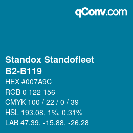 Farbcode: Standox Standofleet - B2-B119 | qconv.com