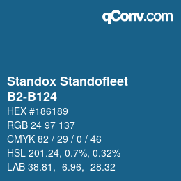 Código de color: Standox Standofleet - B2-B124 | qconv.com