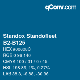 Código de color: Standox Standofleet - B2-B125 | qconv.com