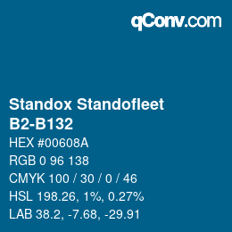 Color code: Standox Standofleet - B2-B132 | qconv.com