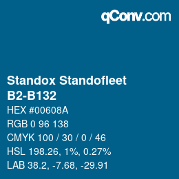 Color code: Standox Standofleet - B2-B132 | qconv.com