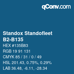 Código de color: Standox Standofleet - B2-B135 | qconv.com
